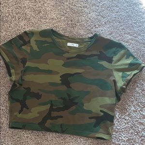 Camo Crop Top